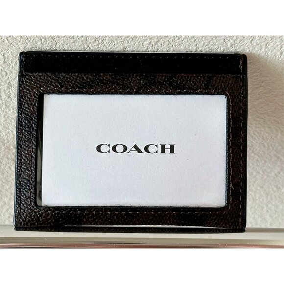 S NWT COACH COSMIC ROBOT SLIM ID/CARD CASE SIGNATURE CW929 - Picture 7 of 9